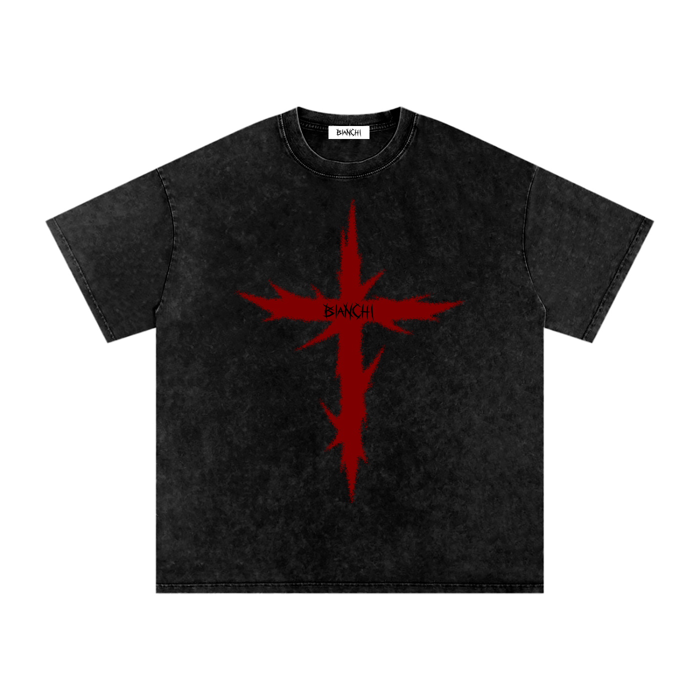 Pierced Crimson Cross Tee